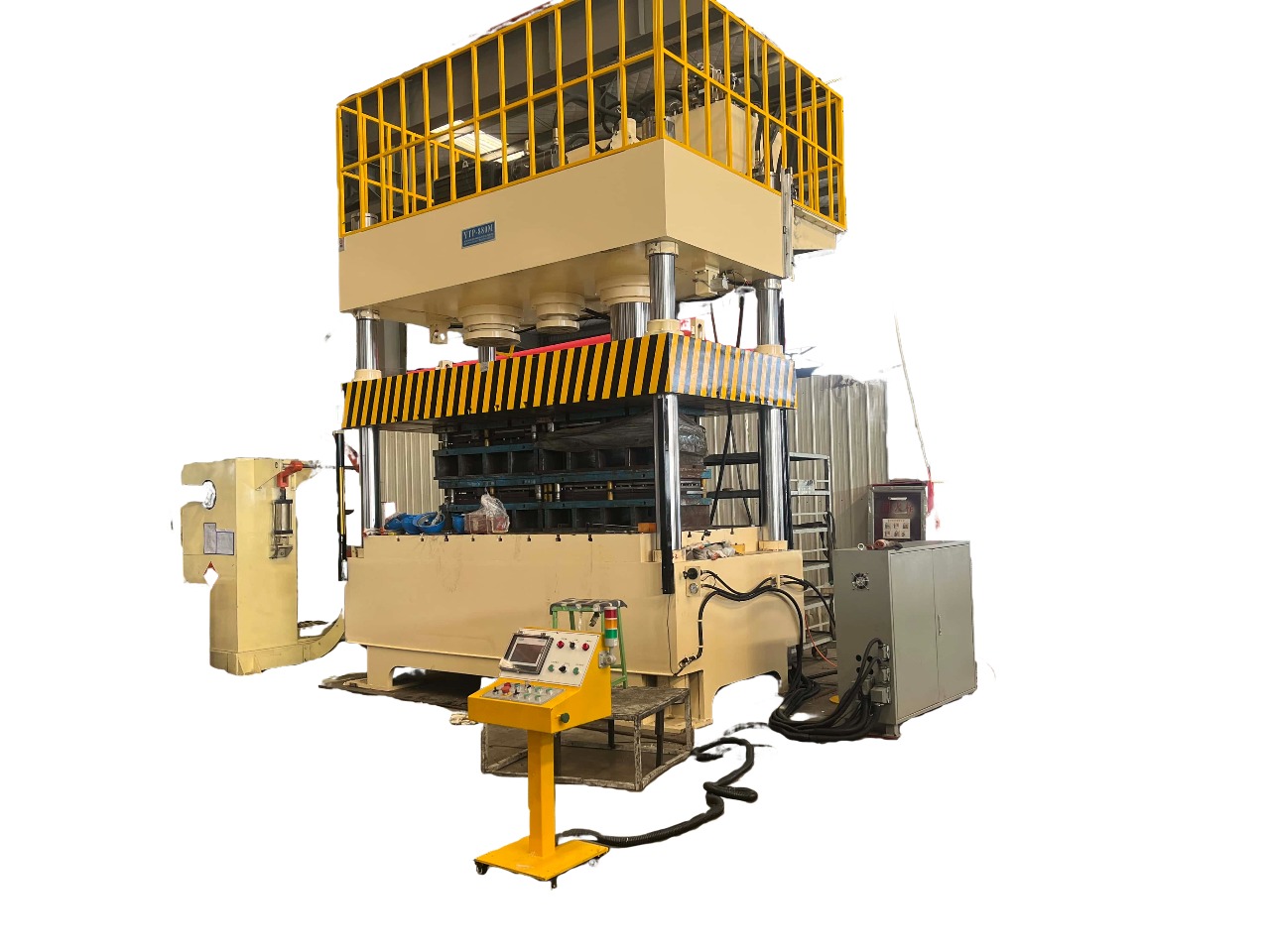 500噸四柱式萬能香蕉黄片直播側視圖